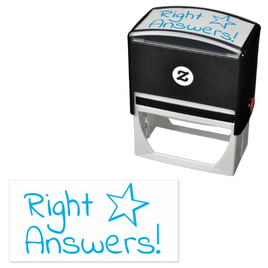 "Richtige Antworten!" Teacher Feedback Rubber Brie Permastempel (Beispiel)