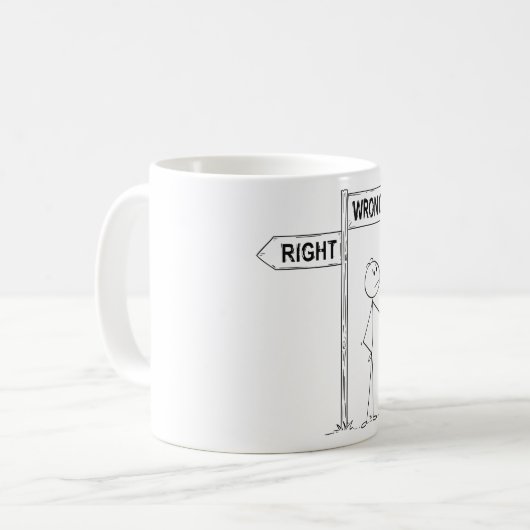 Richtige Illustration Kaffeepause Tasse (Vorderseite Links)