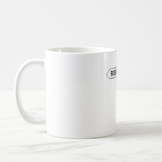 Richtige Illustration Kaffeepause Tasse (Links)