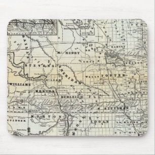 Richtige Karte von Dakota Mousepad