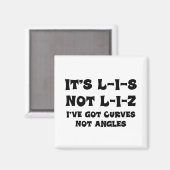 Richtige Rechtschreibung von Lis Magnet (Vorderseite/Rückseite)