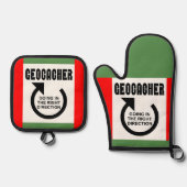 Richtige Richtung Ofenhandschuh & Topflappen-Set (Vorderseite)