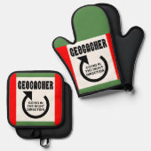 Richtige Richtung Ofenhandschuh & Topflappen-Set (Vorderseite/Rückseite)