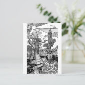 Richtige Richtung Postkarte (Stehend Vorderseite)