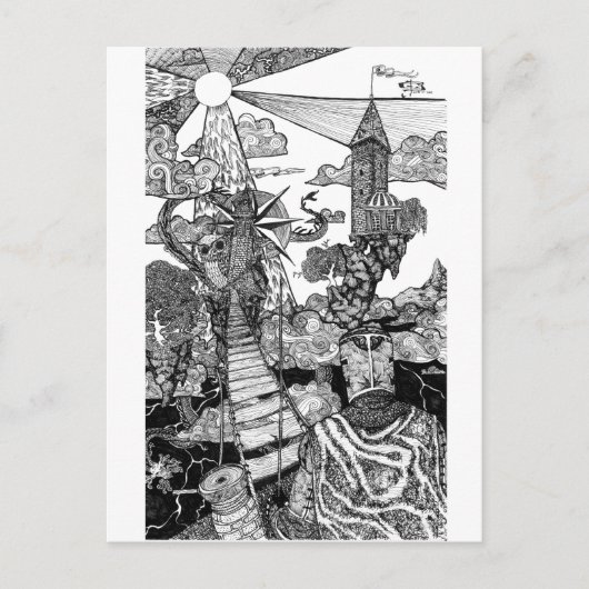 Richtige Richtung Postkarte (Vorderseite)