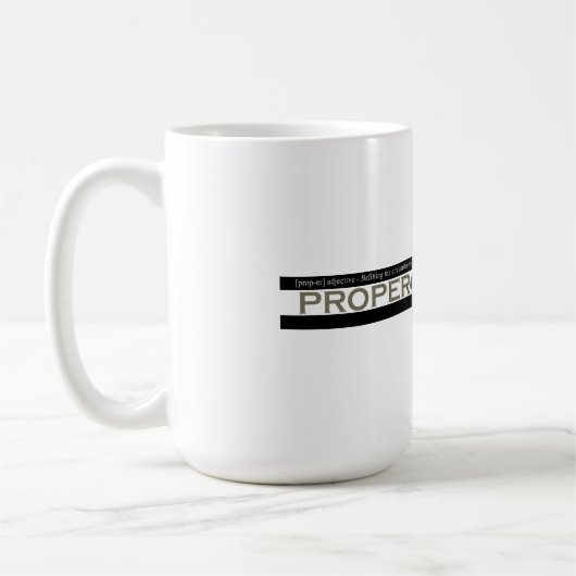 Richtige Schurkenkaffee-Tasse Kaffeetasse (Links)