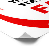 Richtige und falsche Aussagen Poster (Ecke)