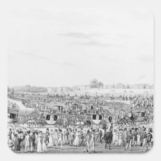 Richtige Vertretung des Unternehmens Quadratischer Aufkleber (Vorderseite)