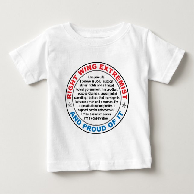 Richtige Wahl Extremisten Baby T-shirt (Vorderseite)