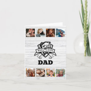 Richtiger cooler Papa individuelle Foto Vatertagsk Feiertagskarte