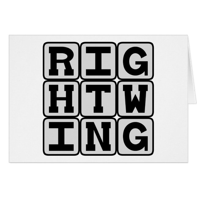 Richtiger Flügel, politische Orientierung (Vorderseite (Horizontal))