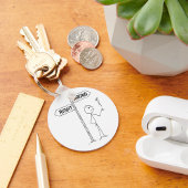 Richtiger Illustrationsfehler Schlüsselanhänger