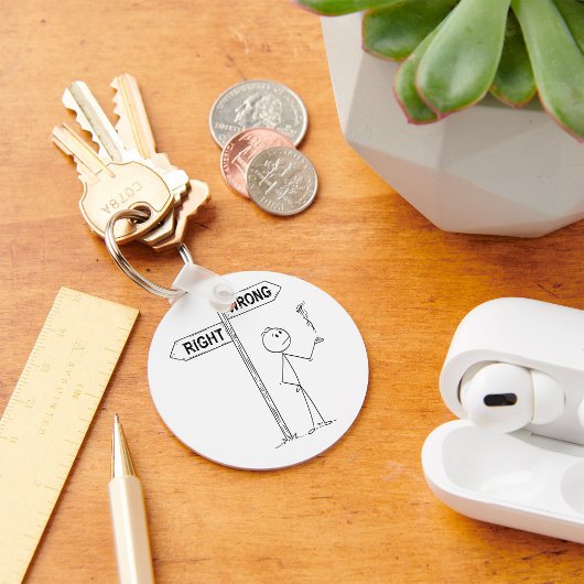 Richtiger Illustrationsfehler Schlüsselanhänger