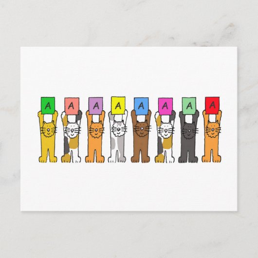 Richtiger Prüfungserfolg Postkarte (Vorderseite)