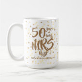 Richtiger Spaß 50. Goldener Hochzeitstag Kaffeetasse (Links)