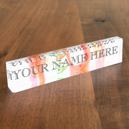 Richtiges Fokus-Fraktal-Namensschild Namensplakette (Seite)