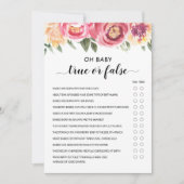 Richtiges oder falsches Spiel mit dem Ansers Baby Einladung (Vorderseite)