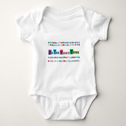 Richtiges tun baby strampler (Vorderseite)