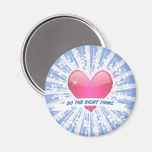 Richtiges tun magnet (Vorderseite/Rückseite)