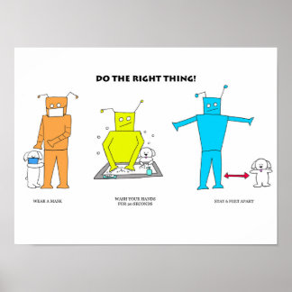 Richtiges tun poster