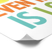 Richtiges tun poster (Ecke)