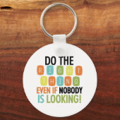 Richtiges tun schlüsselanhänger (Vorderseite)