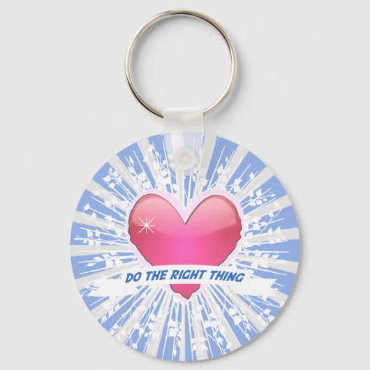 Richtiges tun schlüsselanhänger (Vorderseite)