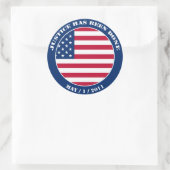 Richtigkeit ist getan runder aufkleber (Tasche)