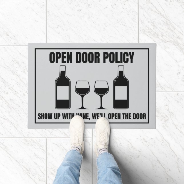 Richtlinie über die offene Tür im Wein Fußmatte (Indoor)