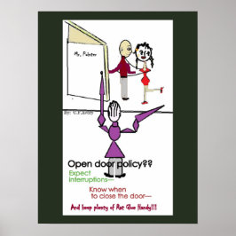 Richtlinien für das Bürowandplakat/die offene Tür Poster