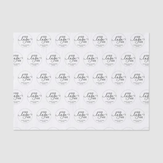 Richtlinien für das persönliche Logo-Branding von  Seidenpapier (Vorderseite)