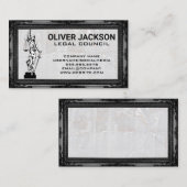 Richtskala | Antiquitätenrahmen | Marble Stone Visitenkarte (Vorne/Hinten)