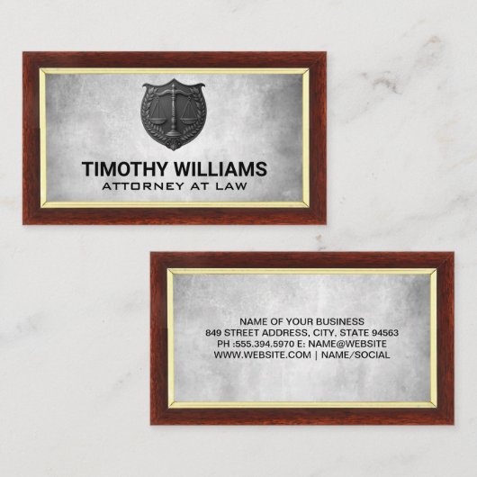 Richtskala | Gesetz Eingestuftes Logo Visitenkarte (Vorne/Hinten)