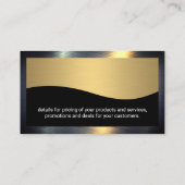 Richtskala | Gold Metallic Visitenkarte (Rückseite)