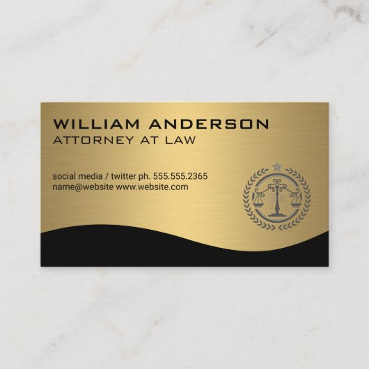 Richtskala | Goldmetall Visitenkarte (Vorderseite)