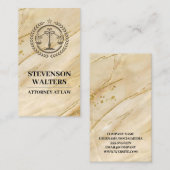 Richtskala | Marmorgold Terminkarte (Vorne/Hinten)