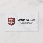 Richtskala | Marmoruntergrund | Rechtlich Visitenkarte (Vorderseite)