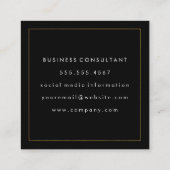 Richtskala | Rechtsanwalt | Law Square Business Ca Quadratische Visitenkarte (Rückseite)