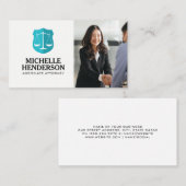 Richtskala | Rechtsanwältin | Vertriebsmitarbeiter Visitenkarte (Vorne/Hinten)