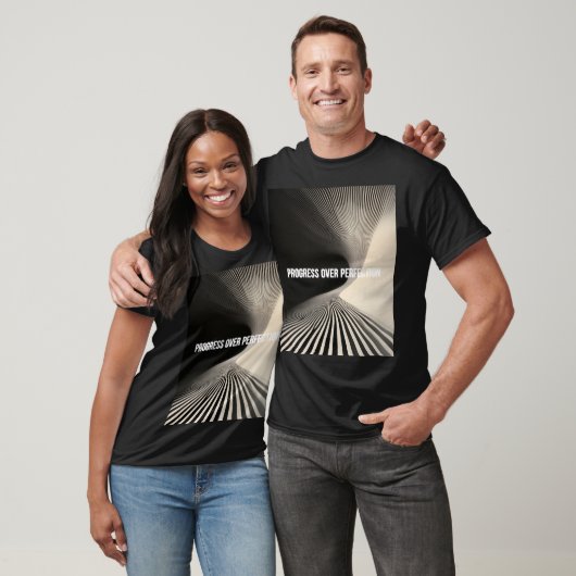 Richtung 1 minimalistischer Fortschritt über Perfe T-Shirt (Unisex)