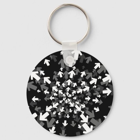 Richtung Abstrakter Schlüsselanhänger (Vorderseite)