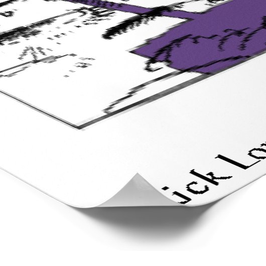 Richtung auf das Mondfunny Poster (Ecke)