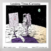 Richtung auf das Mondfunny Poster (Vorne)