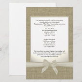 Richtung Burlap und Bow (Vorne/Hinten)