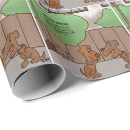 Richtung Dog Park Geschenkpapier
