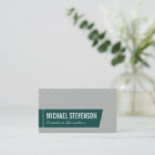 Richtung (grün) visitenkarte (Stehend Vorderseite)