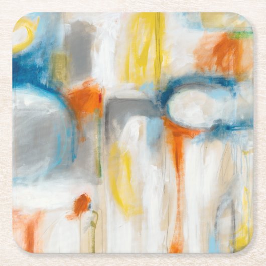 Richtung I Rechteckiger Pappuntersetzer (Vorderseite)