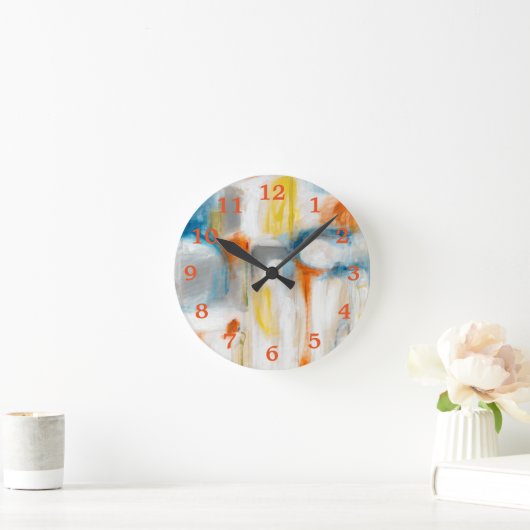 Richtung I Runde Wanduhr (Zuhause)