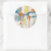 Richtung I Runder Aufkleber (Tasche)