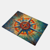 Richtung im Chaos (Compass-Rose) Fußmatte (Schrägansicht)